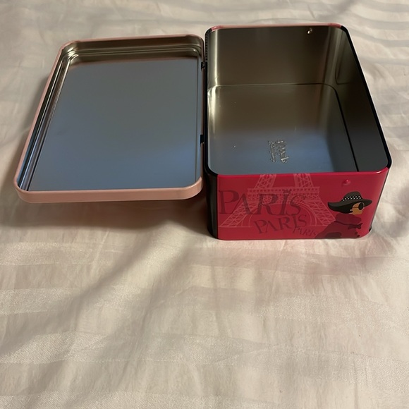 Paris Themed Pink Tin Box - Picture 8 of 8